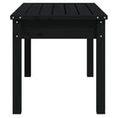 havebænk 80x44x45 cm massivt fyrretræ sort