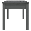 havebænk 109x44x45 cm massivt fyrretræ grå