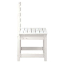 havestole 2 stk. 50x48x91,5 cm massivt fyrretræ hvid