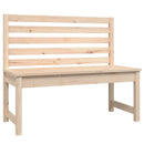 havebænk 109 cm massivt fyrretræ