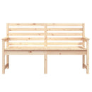 havebænk 159,5x48x91,5 cm massivt fyrretræ