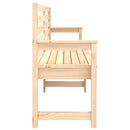 havebænk 203,5x48x91,5 cm massivt fyrretræ