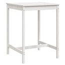 havebord 82,5x82,5x110 cm massivt fyrretræ hvid