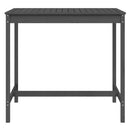 havebord 121x82,5x110 cm massivt fyrretræ grå