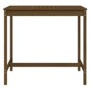 havebord 121x82,5x110 cm massivt fyrretræ gyldenbrun