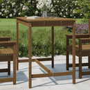havebord 121x82,5x110 cm massivt fyrretræ gyldenbrun