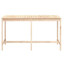 havebord 203,5x90x110 cm massivt fyrretræ