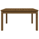 havebord 82,5x82,5x45 cm massivt fyrretræ gyldenbrun