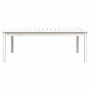 havebord 121x82,5x45 cm massivt fyrretræ hvid