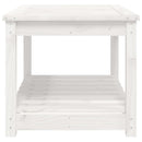 havebord 82,5x50,5x45 cm massivt fyrretræ hvid