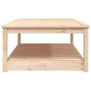 havebord 121x82,5x45 cm massivt fyrretræ