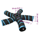 5-vejs kattetunnel 25 cm polyester sort og blå