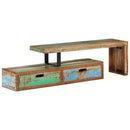 TV-bord (118-200) x 30 x 40 cm massivt genbrugstræ