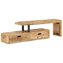 TV-bord (118-200) x 30 x 40 cm massivt træ mango