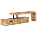 TV-bord (118-200) x 30 x 40 cm massivt træ mango
