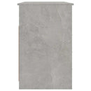 skrivebord m. skuffer 102x50x76 cm konstrueret træ betongrå
