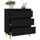 skænk 60x35x70 cm konstrueret træ sort