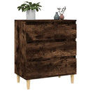 skænk 60x35x70 cm konstrueret træ røget egetræsfarve
