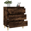 skænk 60x35x70 cm konstrueret træ røget egetræsfarve