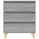 skænk 60x35x70 cm konstrueret træ grå sonoma-eg