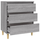 skænk 60x35x70 cm konstrueret træ grå sonoma-eg