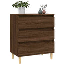skænk 60x35x70 cm konstrueret træ brun egetræsfarve