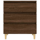 skænk 60x35x70 cm konstrueret træ brun egetræsfarve
