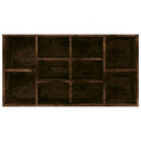 skobænk 103x30x55 cm konstrueret træ røget egetræsfarve