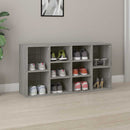 skobænk 103x30x55 cm konstrueret træ Grå sonoma-eg