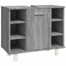 badeværelsesskab 60x32x53,5 cm konstrueret træ grå sonoma-eg