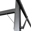 pergola med sammenrulleligt tag 395x292x230 cm cremefarvet
