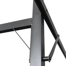 pergola med sammenrulleligt tag 395x292x230 cm antracitgrå