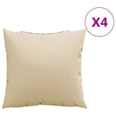 sofapuder 4 stk. 60x60 cm stof beige