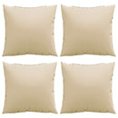 sofapuder 4 stk. 60x60 cm stof beige
