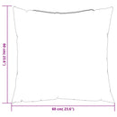 sofapuder 4 stk. 60x60 cm stof beige