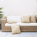 sofapuder 4 stk. 60x60 cm stof beige