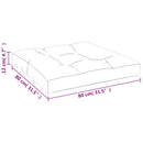 pallehynde 80x80x12 cm stof cremefarvet