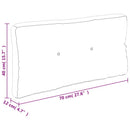 pallehynde 70x40x12 cm stof bladmønster