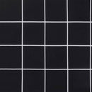hynder til havestol 2 stk. 40x40x4 cm stof ternet sort