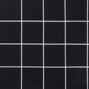 hynder til havestol 2 stk. 40x40x3 cm stof ternet sort