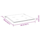 hynder til havestol 2 stk. 40x40x4 cm stof ternet sort