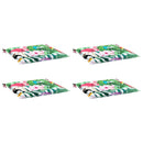 hynder til havestol 4 stk. 40x40x3 cm stof flerfarvet