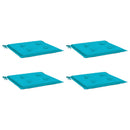 hynder til havestol 4 stk. 40x40x4 cm stof turkis