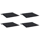 hynder til havestol 4 stk. 50x50x4 cm stof ternet sort