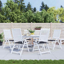 hynder til havestol 6 stk. 50x50x3 cm stof ternet sort