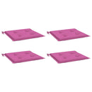 hynder til havestol 4 stk. 50x50x4 cm stof pink