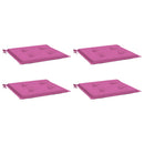 hynder til havestol 4 stk. 50x50x3 cm stof pink