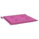 hynder til havestol 4 stk. 50x50x4 cm stof pink