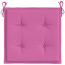 hynder til havestol 4 stk. 50x50x4 cm stof pink