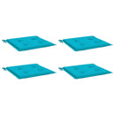 hynder til havestol 4 stk. 50x50x4 cm stof turkis